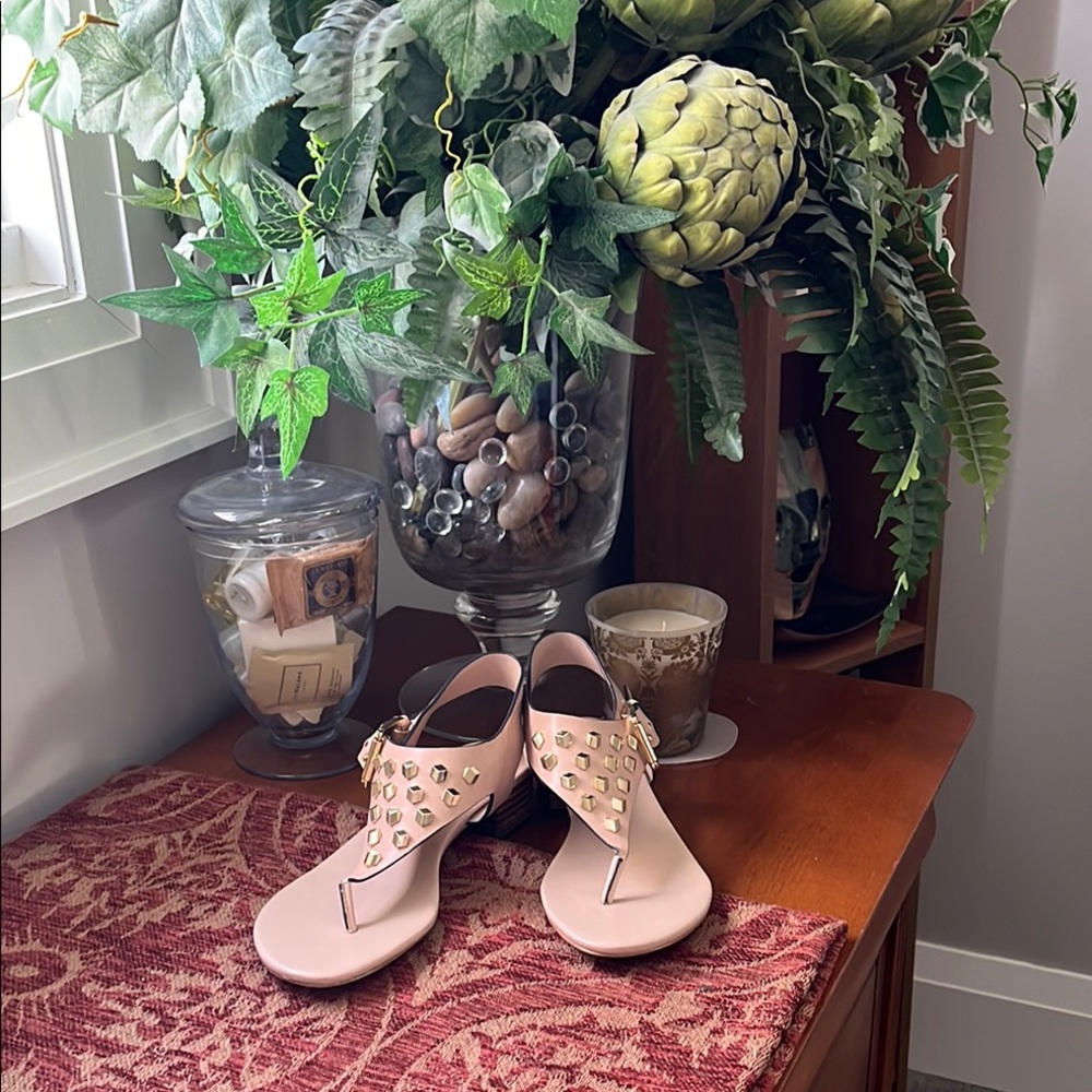 Michael Kors Genuine Leather London Sandals